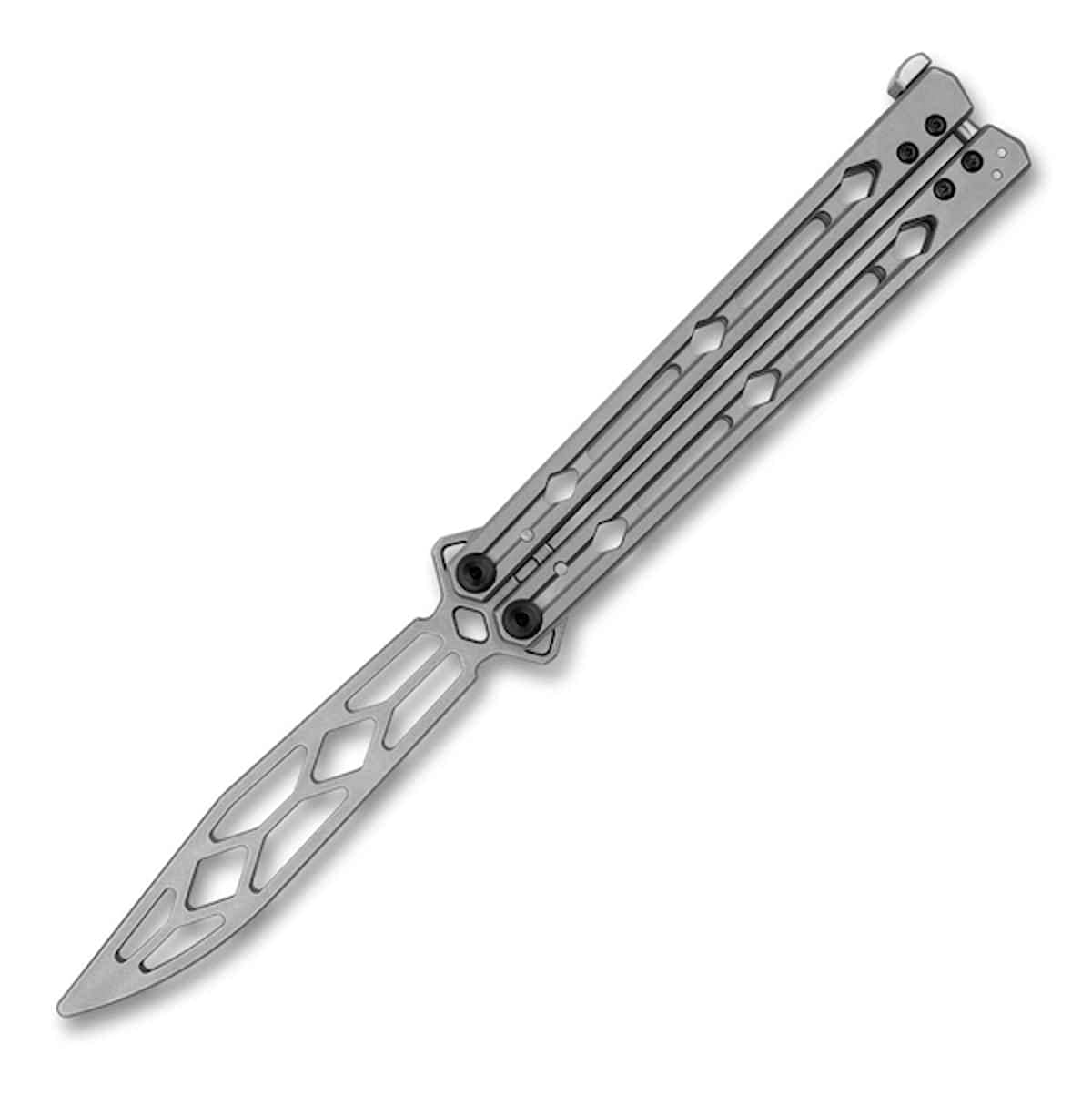Kershaw Lucha Trainer Balisong Butterfly Knife Stainless Steel (4.6" Stonewash)