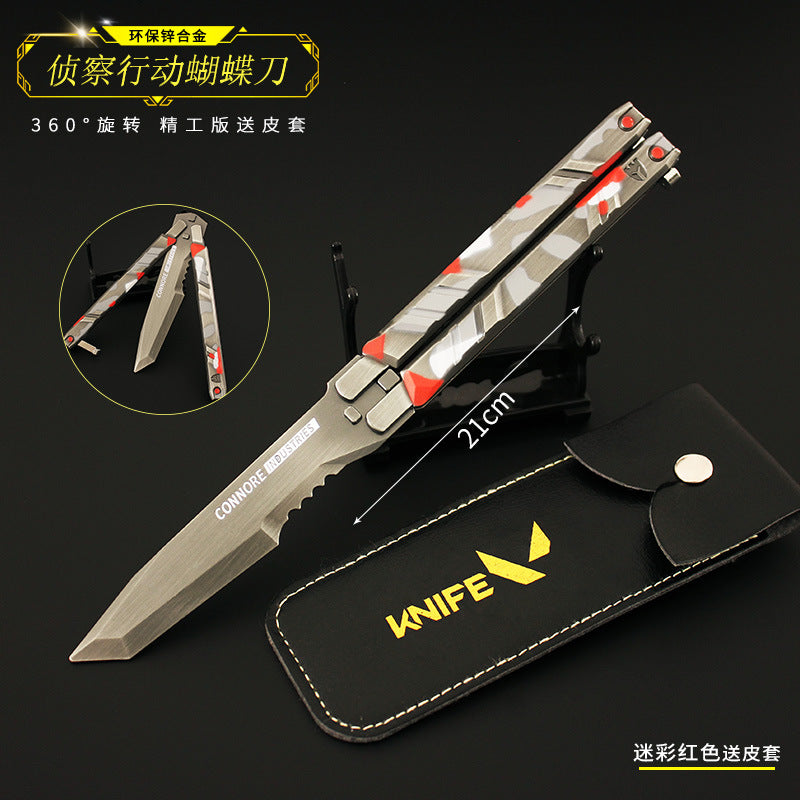 Valorant Recon Butterfly Knife Metal Model Toy (21cm)
