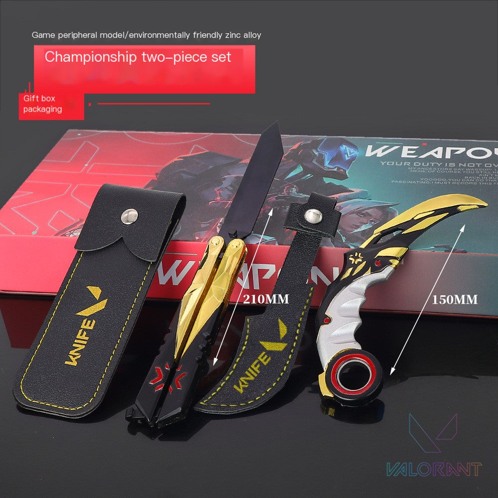 Valorant RGX Butterfly Knife Metal Model Toy